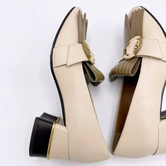 Tory Burch Multi Logo Kiltie Loafer Pumps (Size 6) - Picture 13 of 16